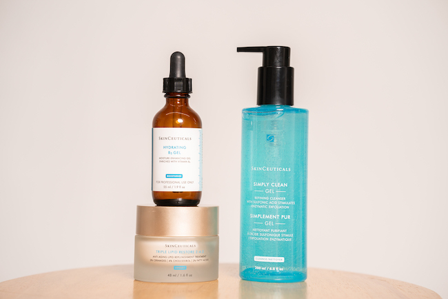 Medical-grade SkinCeuticals skincare products available at Pittsburgh Aesthetics.